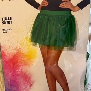 Spirit Green Tulle Mini Skirt